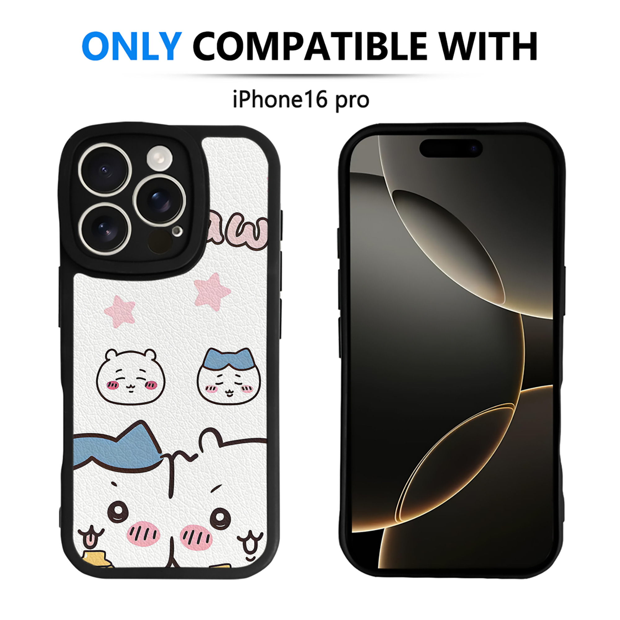 （画像用） ちいかわ Chii-kawa 【iPhone 16シリーズ対応】シリコンスマホケース（レザー調） 材質：シリコン